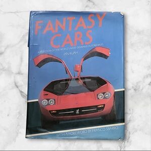 Vtg Hardcover book Fantasy Cars By Ian Kuah. Published 1986